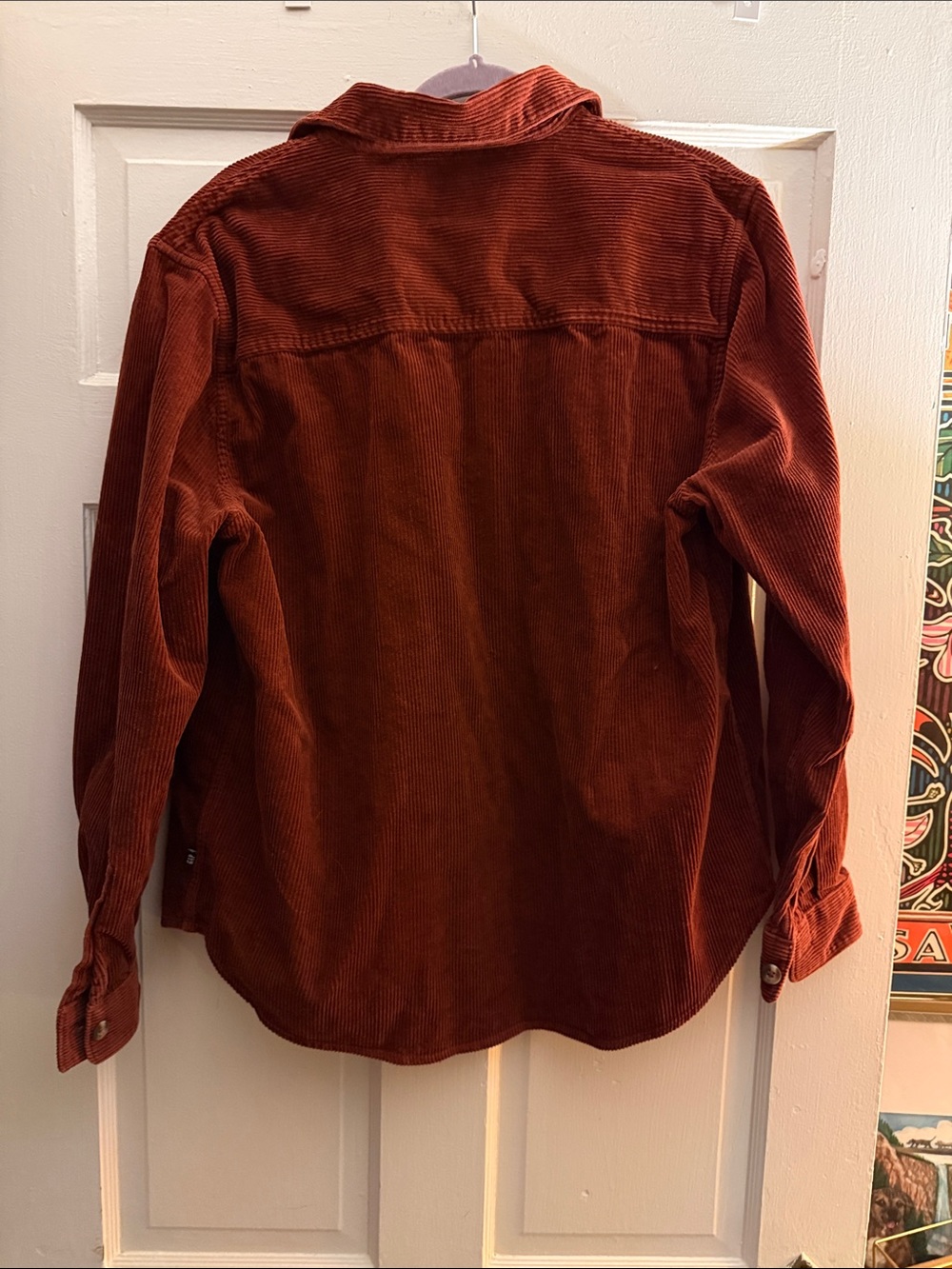 GAP Women's Rust Corduroy Button-Front Jacket - Picture 4 of 4